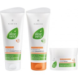 LR ALOE VIA Aloe Vera Nutri-Repair Zestaw do pielęgnacji włosów (szampon, odżywka i maska)